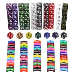 130PCS MTG Keyword Counters Tokens & MTG Life Counter Dice Set for Magic Card - Image 2