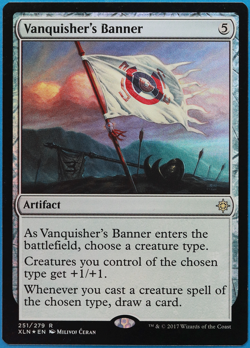 Vanquisher's Banner FOIL Ixalan NM Artifact Rare MTG CARD (ID# 500652) ABUGames - Image 1