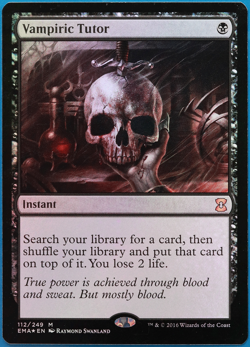 Vampiric Tutor FOIL Eternal Masters NM Black Mythic Rare CARD (500651) ABUGames - Image 1