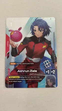 Gundam Card Game: Athrun Zala ST04-011 Store Tournament Winner Promo Alt Art - Image 1