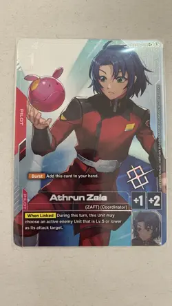Gundam Card Game: Athrun Zala ST04-011 Store Tournament Winner Promo Alt Art - Image 4