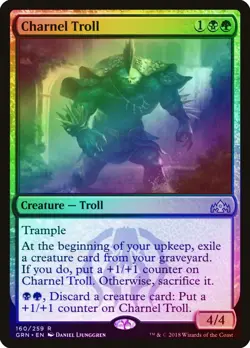 Charnel Troll FOIL Guilds of Ravnica NM Black Green Rare MAGIC CARD ABUGames - Image 1
