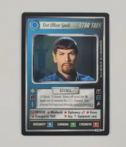 2000 Star Trek CCG 1E Mirror, Mirror 74UR - First Officer Spock Card - Image 1