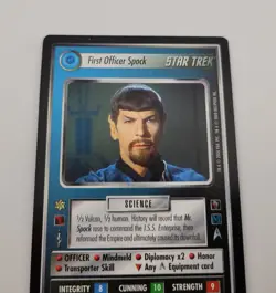 2000 Star Trek CCG 1E Mirror, Mirror 74UR - First Officer Spock Card - Image 4