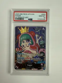 Sugar OP10-003 Leader Alt Art PSA 10 One Piece Card - Image 1