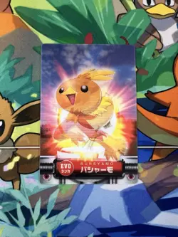 Torchic, Combusken, Blaziken Lenticular, 2003 Pokemon Zukan Gold Silver, NM - Image 1