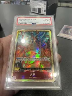 PSA 10 One Piece Card Game Japanese Fire Fist Ace Alt Art Parallel OP03-018 - Image 4