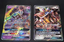 Lunala and Solgaleo GX Full Art JUMBO Oversized Card 66/149, 89/149 Pokemon NM - Image 1