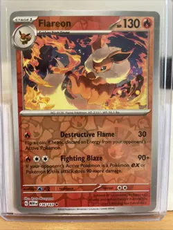 Flareon 136/165 Scarlet & Violet 151 Reverse Holo Pokemon Rare Card - Image 1