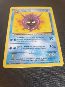 Cloyster Fossil Set Pokemon Card - 32/62 non halo - Image 1