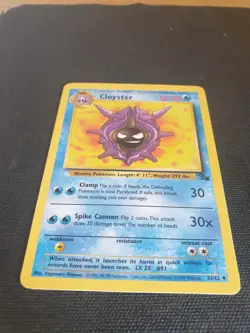 Cloyster Fossil Set Pokemon Card - 32/62 non halo - Image 2