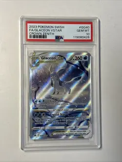 Glaceon Vstar Crown Zenith GG40/GG70 Pokemon Card PSA 10 GEM MINT - Image 1
