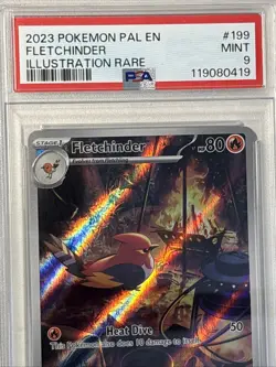 Fletchinder 199/193 Paldea Evolved Mint Pokemon Card TCG PSA 9 - Image 3