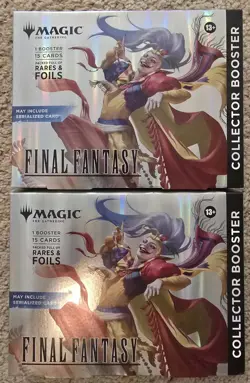 MAGIC THE GATHERING MTG FINAL FANTASY COLLECTOR BOOSTER OMEGA BOX LOT OF 2 - Image 1