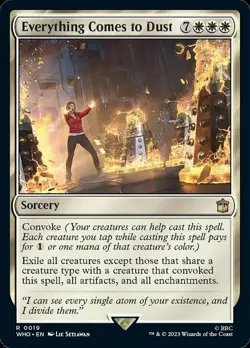 1x Everything Comes to Dust NM-Mint, English Commander: Doctor Who MTG Magic - Image 1