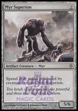 Myr Superion 1x FOIL NPH MTG New Phyrexia Rare MINT artifact - Image 1