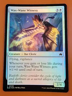 1x Wax-Wane Witness | FOIL | Bloomburrow | MTG Magic Cards - Image 1
