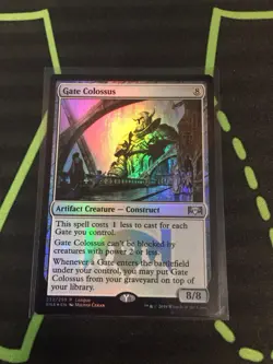 MTG Magic The Gathering Gate Colossus Foil Promo Artifact Commander - Image 1