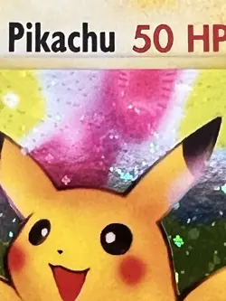 Birthday Pikachu 24 Holo SWIRL, 2000 Pokemon Black Star Prmo, Near Mint - Image 3