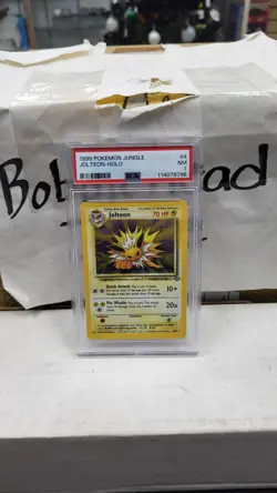 1999 JOLTEON HOLO RARE JUNGLE POKEMON TCG PSA 7 NEAR MINT #4/64 - Image 1