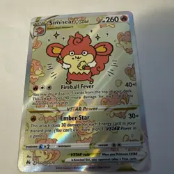 Simisear VSTAR - GG37/GG70 - Pokemon Crown Zenith Galarian Gallery Ultra Rare NM - Image 1