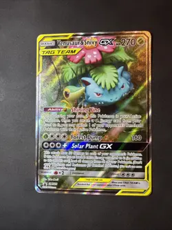 🔥 Venusaur & Snivy GX SM229 Near Mint Black Star Promo Holo Pokemon 2019 💥 - Image 1