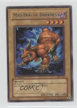 Mad Dog of Darkness 1st Ed. YuGiOh Invasion Chaos #IOC-057 2004 - Image 1