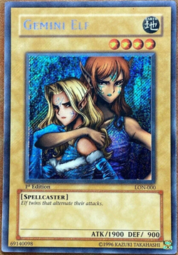Gemini Elf (LON-000) - 1st Edition Secret Rare - Yugioh *FREE SHIPPING - Image 1