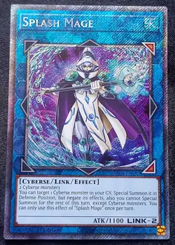 YuGiOh! Splash Mage RA04-EN080 Platinum Secret Rare - Near Mint - Image 1
