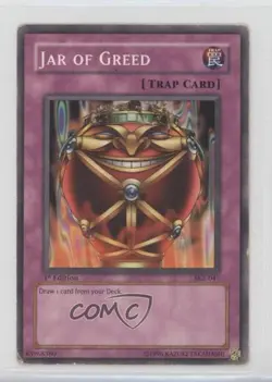 Jar of Greed 1st Ed. YuGiOh Starter Deck Kaiba Evolution #SKE-047 2004 READ - Image 1