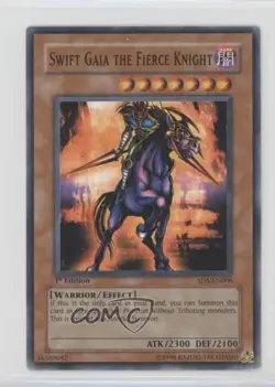 Swift Gaia The Fierce Knight 1st Ed. YuGiOh Warrior's Triumph Structure Deck - Image 1