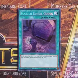 YuGiOh! Foolish Burial Goods RATE-EN065 Secret Rare 1st Ed NM - Image 1