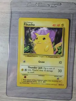 1999 Base Set Unlimited Pikachu WOTC Vintage Pokemon Card - Image 1