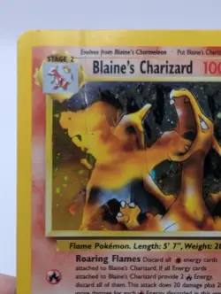 Blaine's Charizard 2/132 Gym Challenge Holo Pokemon Card 2000 WOTC DMG - Image 3