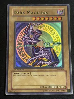 Dark Magician 1st Edition SDY-006 Ultra Rare Vintage Yu-Gi-Oh Card Played MP - Image 1