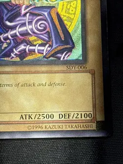 Dark Magician 1st Edition SDY-006 Ultra Rare Vintage Yu-Gi-Oh Card Played MP - Image 4