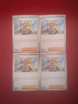 Arven 166/198 Supporter Playset (4x) Scarlet & Violet Base set Pokemon TCG Card - Image 1