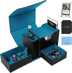MTG Deck Box for Commander Display with Dice Tower, Fits 100 Double Sleeved Card - Image 1