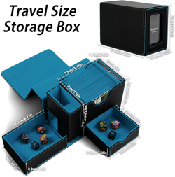 MTG Deck Box for Commander Display with Dice Tower, Fits 100 Double Sleeved Card - Image 3