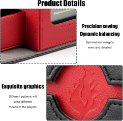 Card Deck Box for Trading Cards with Dice Tray, Holds 100+ Double-Sleeved Cards - Image 4