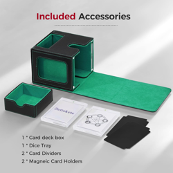 MTG Commander Deck Box with Dual Commander Display, Patented Card Deck Box Fits - Image 5