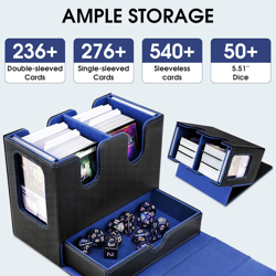 MTG Commander Deck Box-Patented Handle Design, Trading Card Storage Box Organize - Image 3