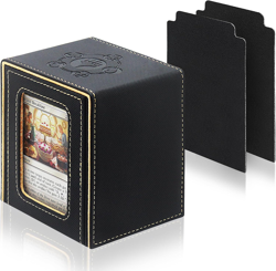 Card Deck Box for MTG Commander Deck, Fits 100+ Cards, Magnetic Card Box Organiz - Image 1
