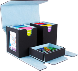 MTG Commander Deck Box - Portable Double Card Deck Box Fits 200 Double Sleeved C - Image 1