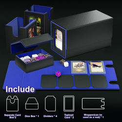 Twin Commander Deck Box (Showcase) with Dice Tray, 2 Dividers and 2 Topload Card - Image 5