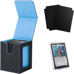 MTG Deck Box for Commander Display,Card Deck Box Fits 100 Double Sleeved Cards,T - Image 1