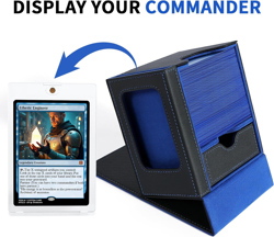 MTG Commander Deck Box, Card Deck Box with Commander Display, Fits 100 Double-Sl - Image 2
