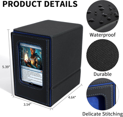 MTG Commander Deck Box, Card Deck Box with Commander Display, Fits 100 Double-Sl - Image 4