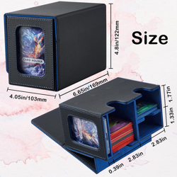 Card Storage Box with Dice Tray, Prime Card Display Commander Deck Box Magic the - Image 2