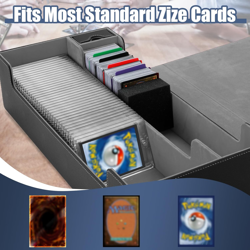 Trading Card Storage Box, 2200+ MTG Deck Box Leather Magnetic Closure Commander - Image 5